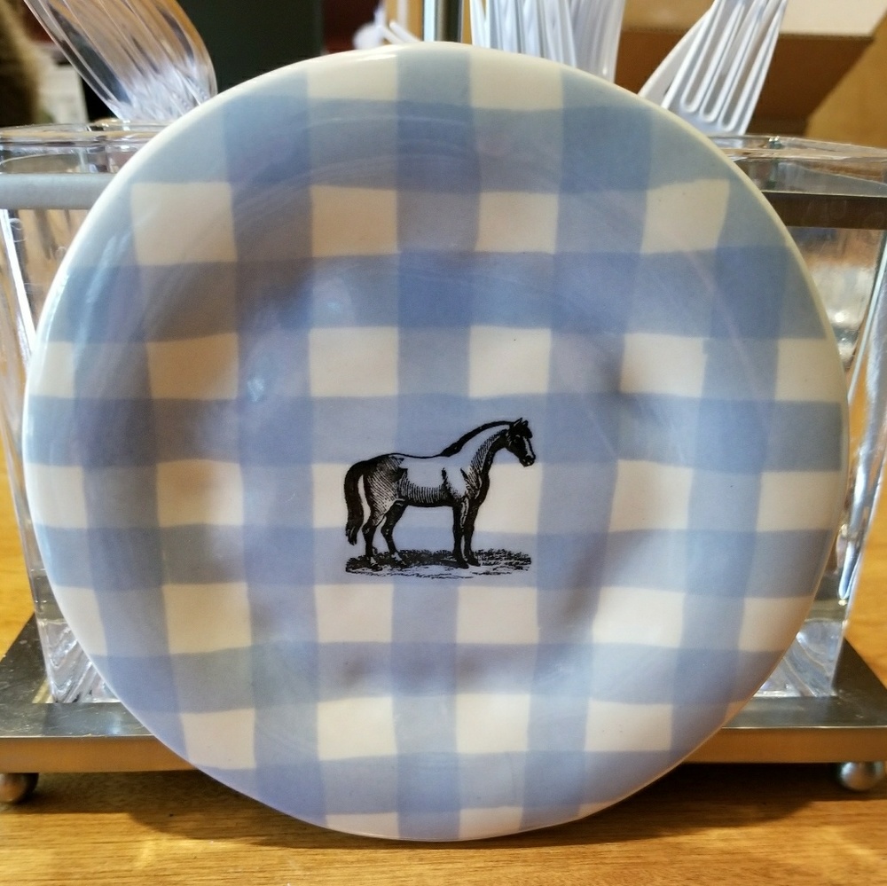Rae Dunn Magenta Boutique Horse Farm Plate